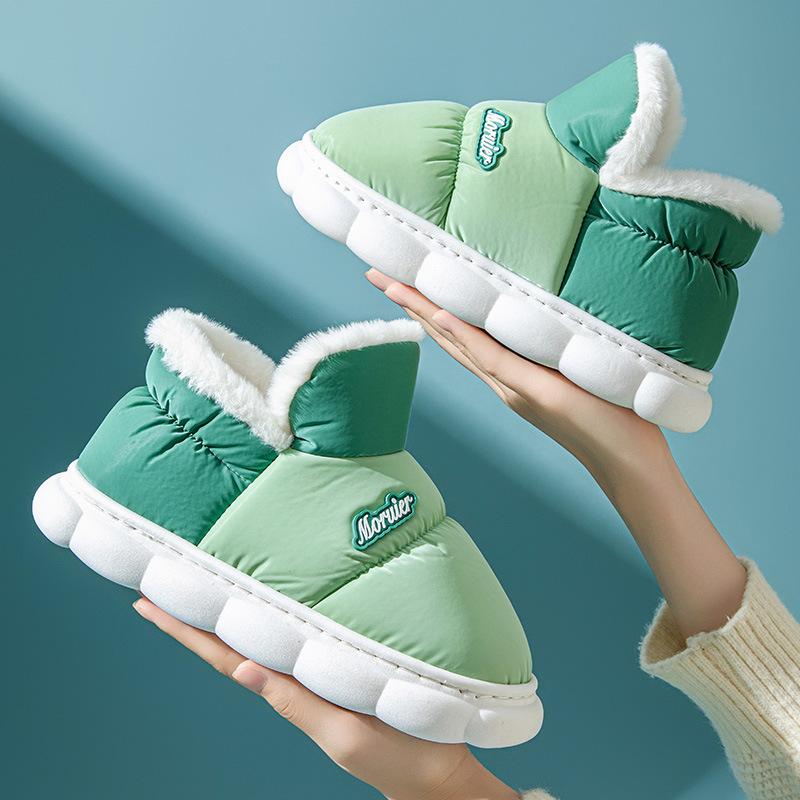 Children Home Use Thick Non Slip Down Shoes