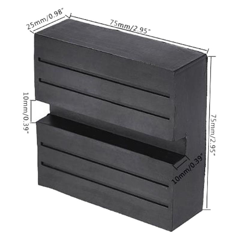 Car Lift Jack Stand Rubber Pads Square Universal Slotted Frame Rail Jack Guard