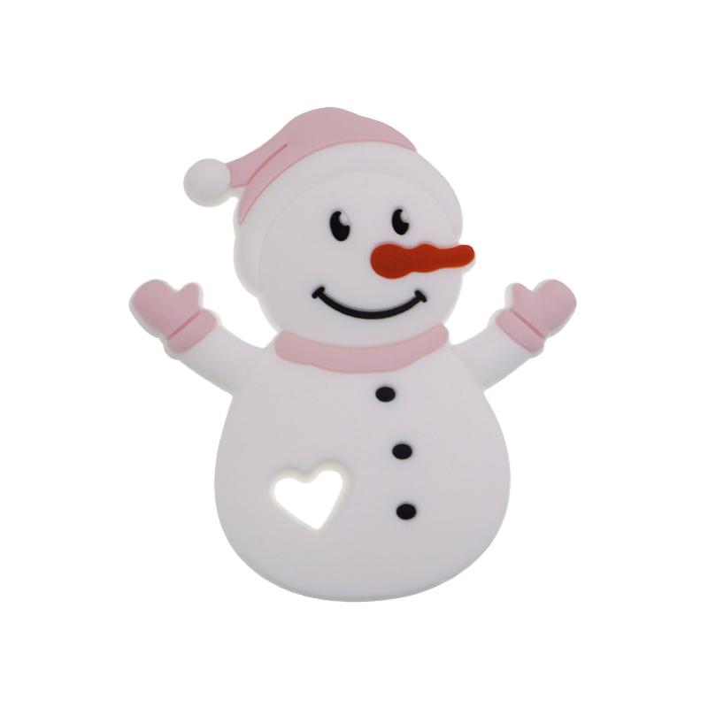 2/5pcs Christmas Series Silicone Beads Santa Reindeer Cookies Snowman DIY Pacifier Chain Jewelry Making Bulk DIY Crafts