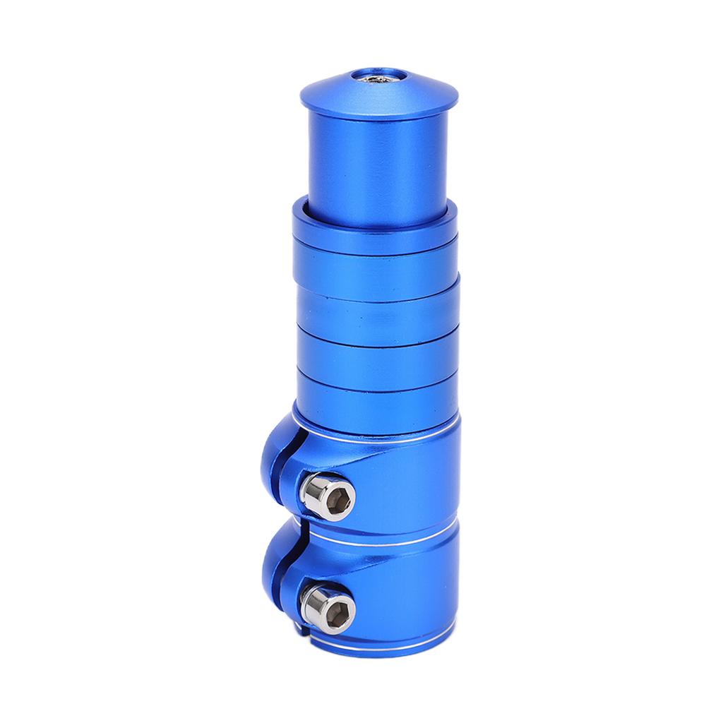 Mountain Bike Stem Riser Extension Aluminum Alloy Bicycle Front Fork Tubes Extender for Mountain Road BicycleBlue