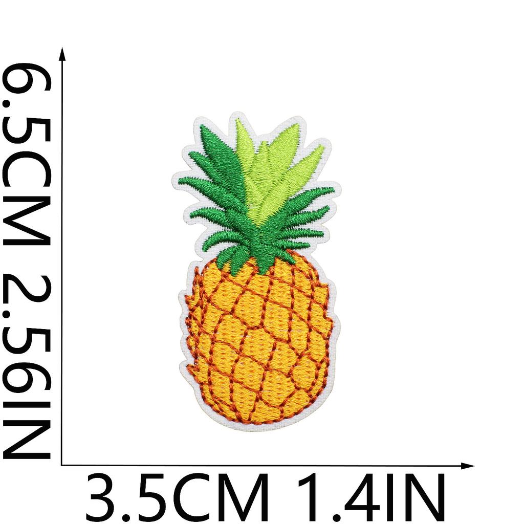 Cabin Embroidery Cloth Sticker Hawaii Travel Decoration Patch Sticker Yay Tree Pineapple Computer Embroidery Patch Flamingo