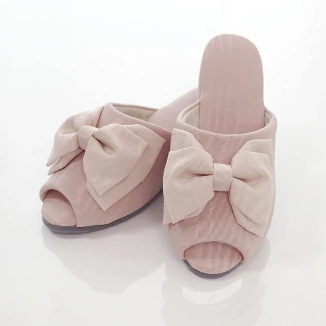 

Туфли на каблуке из муаровой ленты, Размеры, Бежевые тапочки, Обувь, Япония, S, M, L, Розовый, Черный, (Розовый, Л) розовый