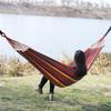 Amaca singola larga e spessa in tela per campeggio all'aperto, zaino in spalla, altalena per il tempo libero, letto sospeso portatile, altalena per dormire