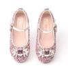 Girls' Frozen Shoes Spring and Autumn Children's Flat Crystal Shoes Little Girl Elsa Silver Crystal Shoes Children's Shoes