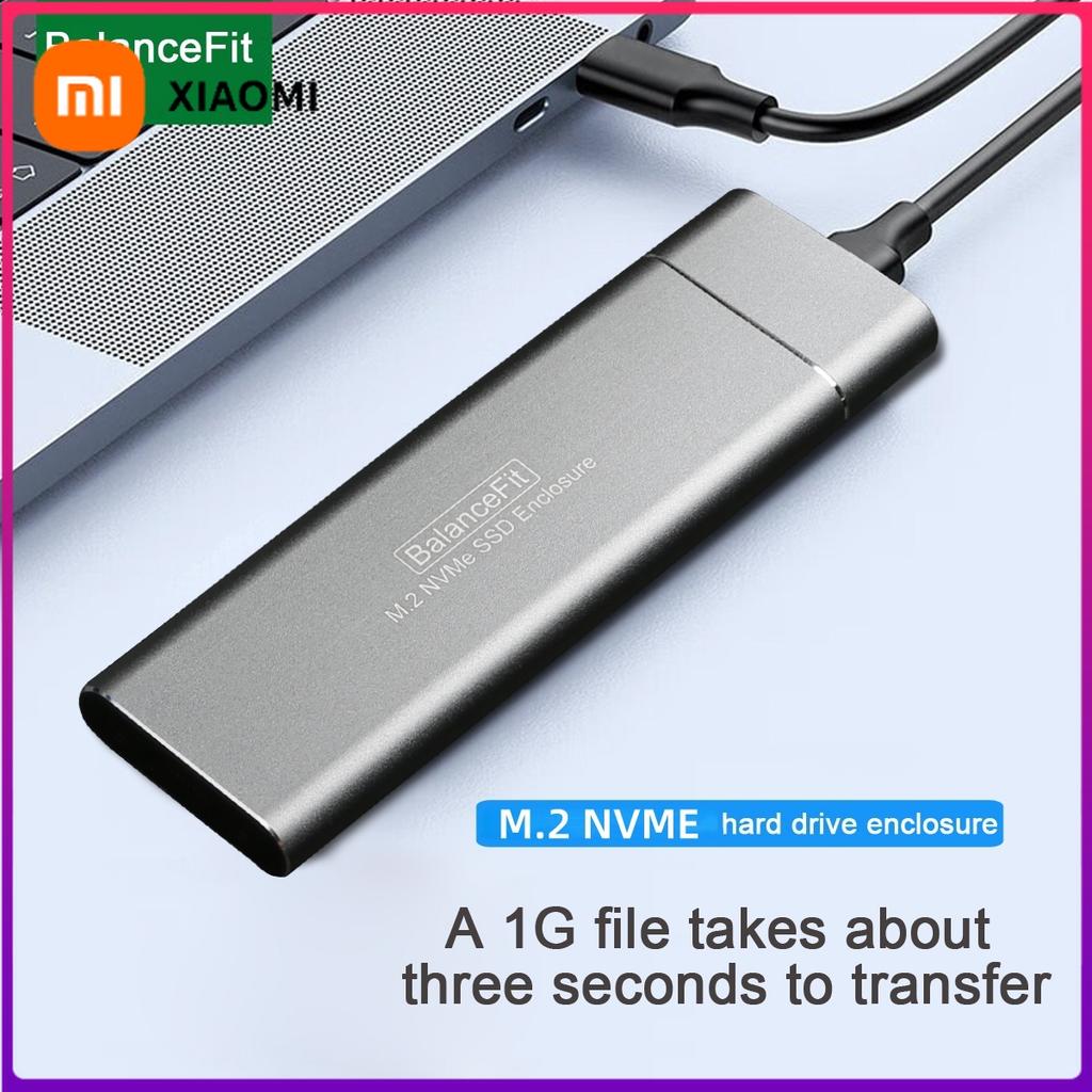 Xiaomi Aluminum M.2 NVMe Enclosure,Tool-Free, SSD Enclosure for NVMe PCIe M-Key,SSD Case for 2280 2260 2242 2230(Sata NOT Supported)