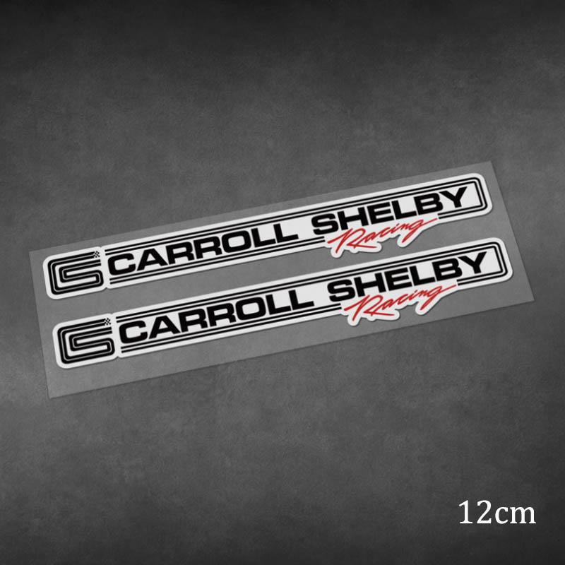 Team Carroll Shelby Racing Decals Cobra Sticker Motorcycle Racing Reflective Stickers for Car Body Glass Laptop Vinyl Material