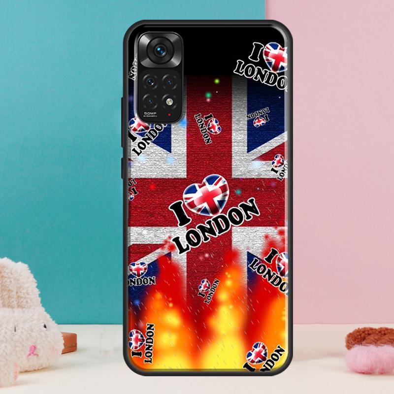 London Bus England Big Ben Case For Xiaomi Redmi Note 14 13 Pro 12 11 9 10 9S 10S 11S 12S Redmi 14C 13C 10C 12C Cover