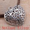 Big Heart Shaped Charms Pendant For Bracelet Necklace Jewelry Making Craft Findings
