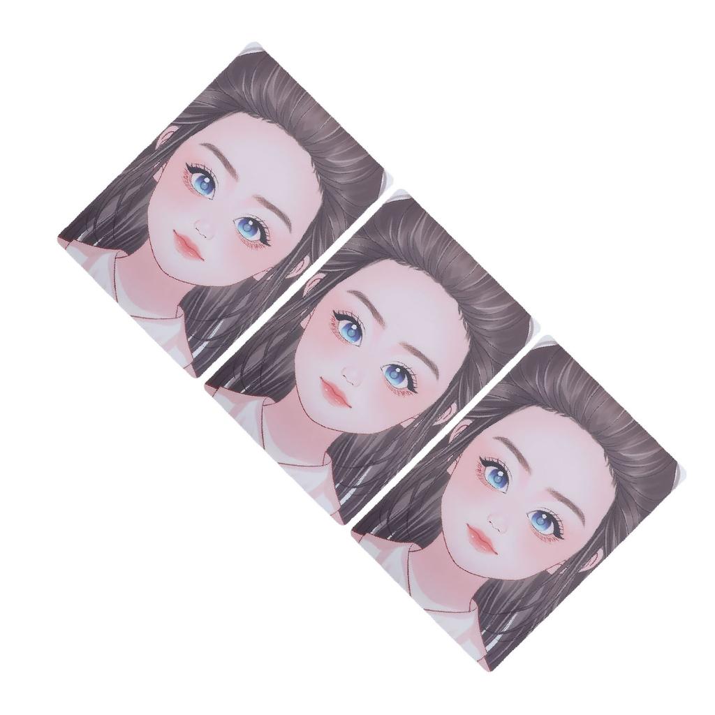 3 ks Růžové Oblečení Malování Make-up Cvičení Šablona Zesílená Opakovaně Použitelná Velikost A4 Omyvatelná Barva na Obličej P