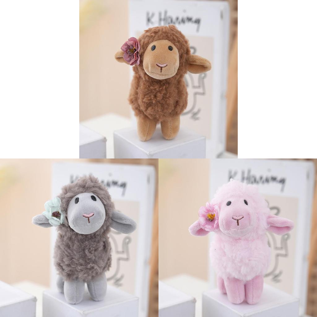 Plush Sheep Keychain With Pp Cotton Filling For Kids And Teens Gift
