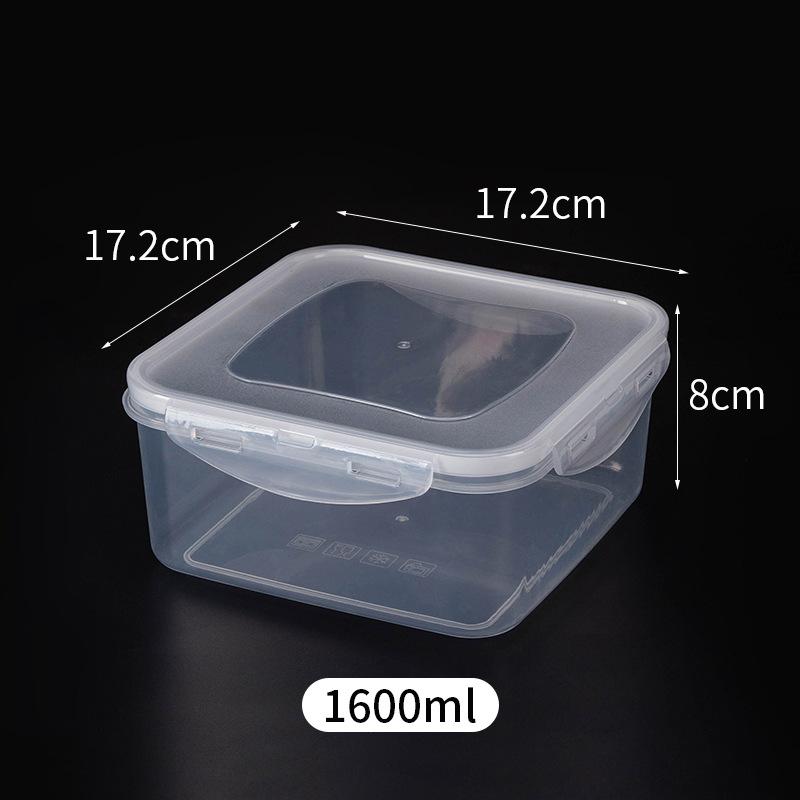 PP Bento Box Food Container Picnic Snack Meal Kitchen Food Storage Container Food Box for Kids Refrigerator Organizer Box