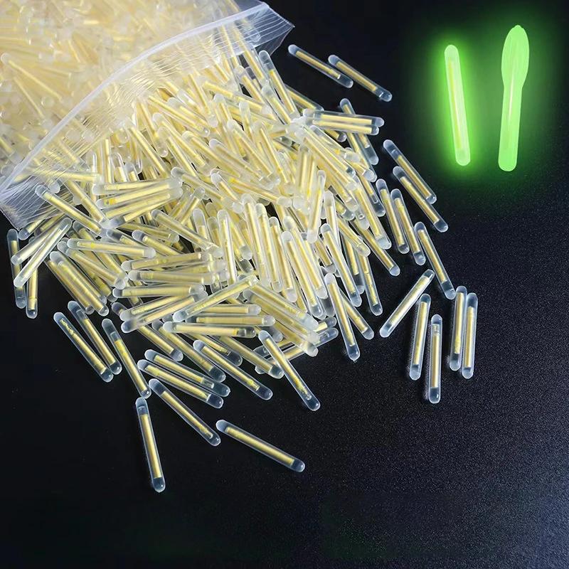 100 Pieces Fireflies Fluorescent Lightstick Light Fishing Float Rod Lights Dark Glow Stick Useful Fishing Fluorescent Lightstick