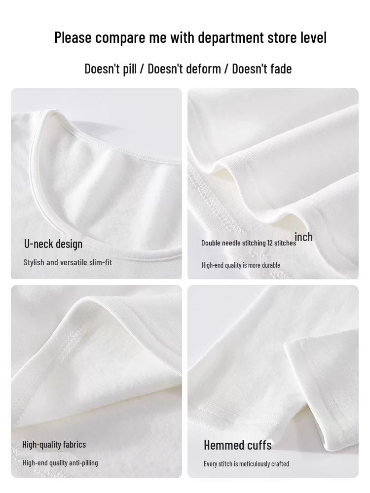 Women's Double-Sided German Fleece U-Neck Long-Sleeve Slim Fit Winter Top 