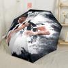 Cristiano Ronaldo Real Madrid Outdoor Automatic Umbrella with 8-Rib Foldable Design for Outdoor Daily Use Fashion Lovers Gift for Festivals