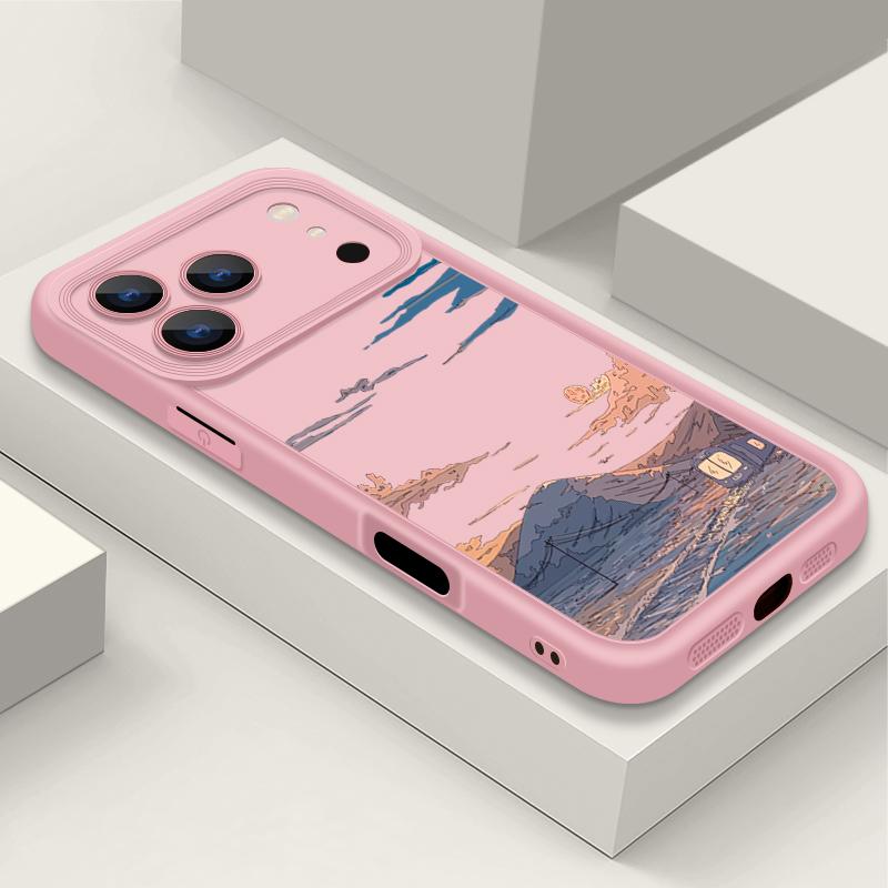 Mountain Train Pattern TPU Phone Case For iPhone Air 16e 17 16 15 14 Pro Max 13 12 Pro 15 16 Plus Shockproof Soft Silicone Cover