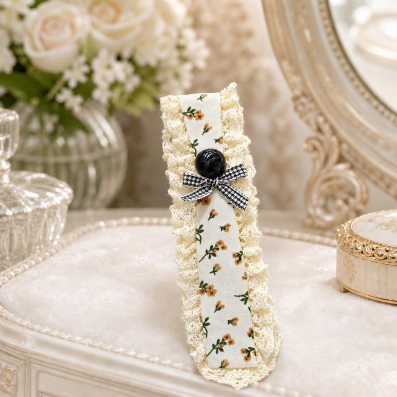 Knitting Colorful Flower Print Magic Tape Headband For Women Girls Sweet Hair Ornament Headwear Headband Hair Accessory