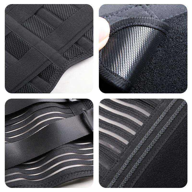 Unisex Back Brace with 6 Stays Working Safety Breathable Lumbar Back Belt Anti-skid Lumbar Support  Lumbar Back Braces