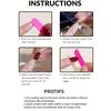 24pcs Elegant White Gradient Ballet-Style Long Nail Set with Jelly Glue & Nail File - Sophisticated Glossy Finish for Hands and Fingernails