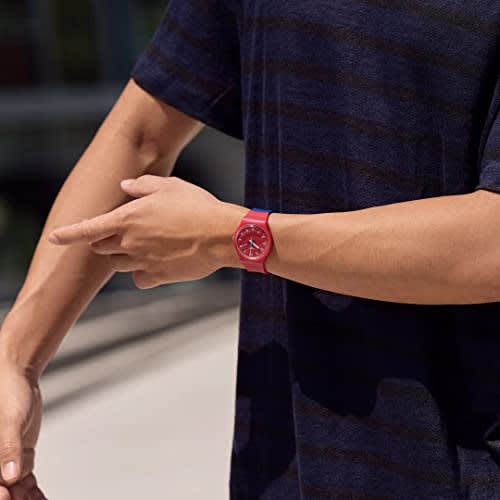 Swatch COLORE BLOCCO BIG BOLD SO28R112 Watch, Red