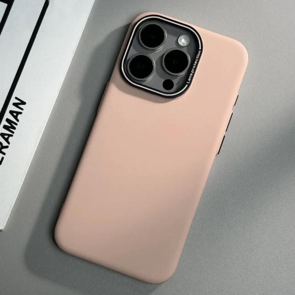 Applicable To IPhone17 Solid Color Matte Skin Feeling CD Magnetic Texture Mobile Phone Case Apple 16 Premium Sense Protective Case 15