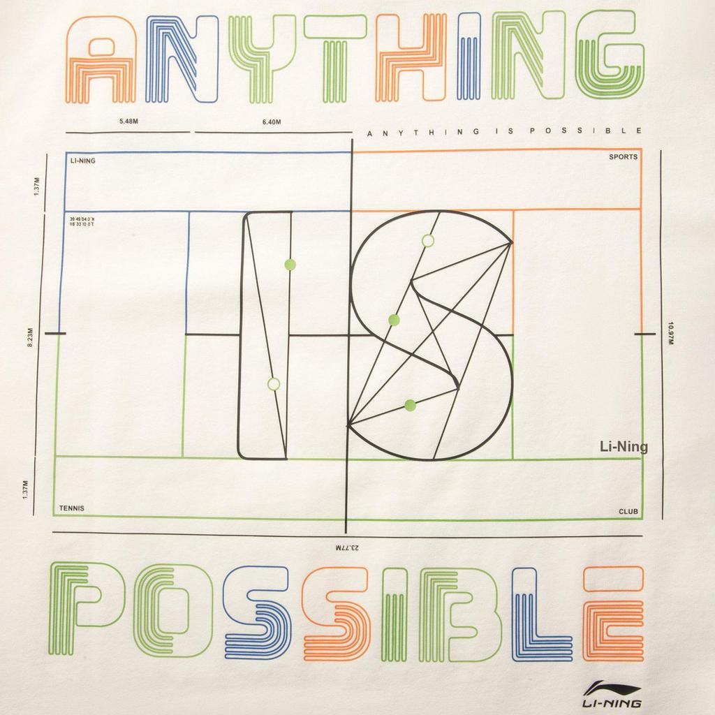 Li-Ning Einfaches Bequemes Modisches Vielseitiges Trendiges Kurzarm T-Shirt Herren Oberteile AHSVA41-1