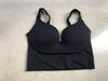Women's Backless Sports Bra with Fixed Cup and Crossed Straps