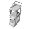 Rolling Utility Cart with Wheels Multi Functional Storage Trolley for   Living Room Kitchen Movable Storage
