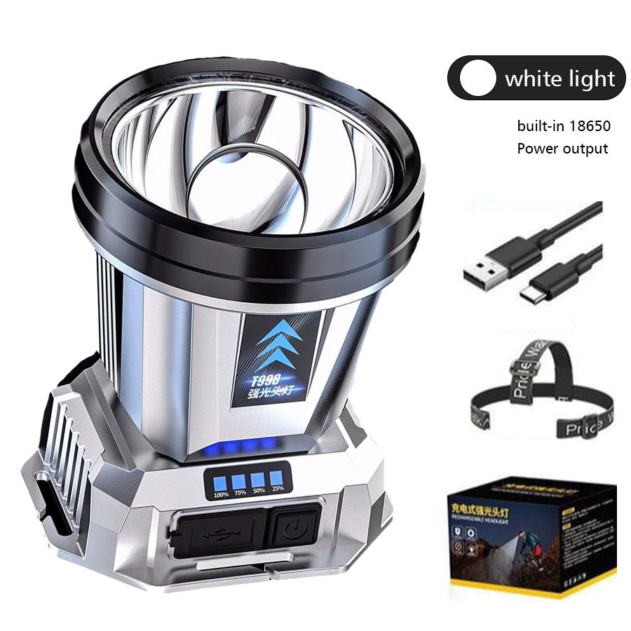 

Мощный светодиодный налобный фонарь, перезаряжаемые мощные налобные фонари, высокая яркость, аварийная зарядка, уличный налобный фонарь, рыболовная лампа