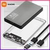 Xiaomi Зовнішній корпус для жорсткого диска 2,5 дюйма SATA SSD з USB 3.0/Type C, швидкість передачі 5 Гбіт/с, прозорий корпус, без інструментів