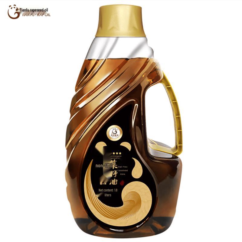 Tianfu Four-Star Cold-Pressed Rapeseed Oil 1.8L