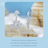 Everlee Exquisite Iridescent Snowflake Stud Earrings In S925 Sterling Silver - Holiday Jewelry for Women