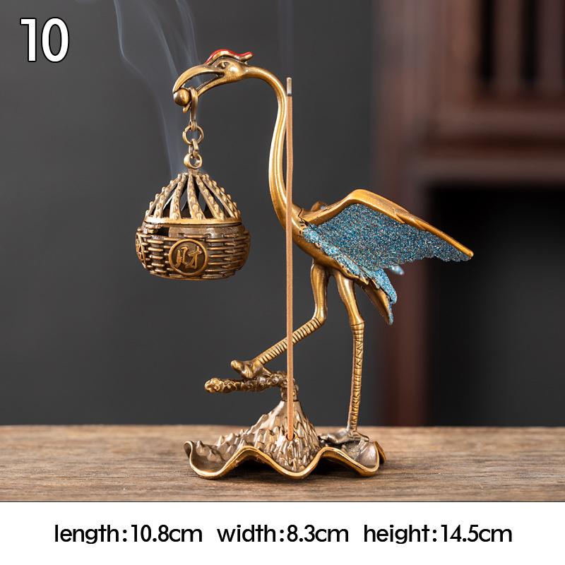 Retro Räuchergefäß Hohllegierung Hängendes Räuchergefäß Haushalt Räucherstäbchen Ornament Lotusbrenner Heim Büro Dekor Neu
