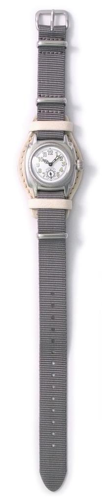 Watch Wristwatch COUSSIN MIL GUIDI ROSELLINI with leather base Gray [Vag Company] (Cushion Mil) & CO-S-007-03WT