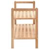 VidaXL Shoe Rack Solid Walnut Wood 69 X 26 X 40 Cm 247102