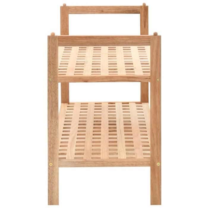VidaXL Shoe Rack Solid Walnut Wood 69 X 26 X 40 Cm 247102
