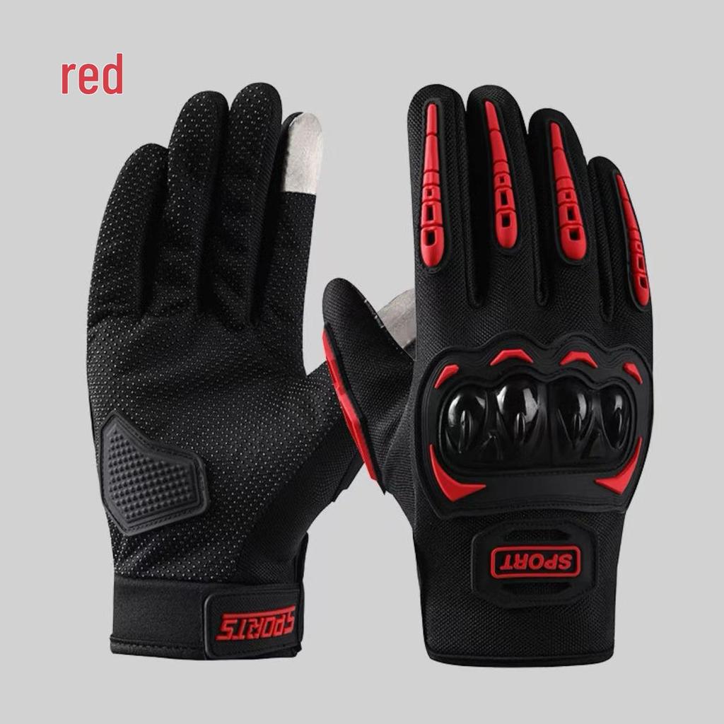 Unisex Four-Season Motorcycle Half-Finger Tactical Gloves - Off-Road, Anti-Slip, Hard Shell Protection