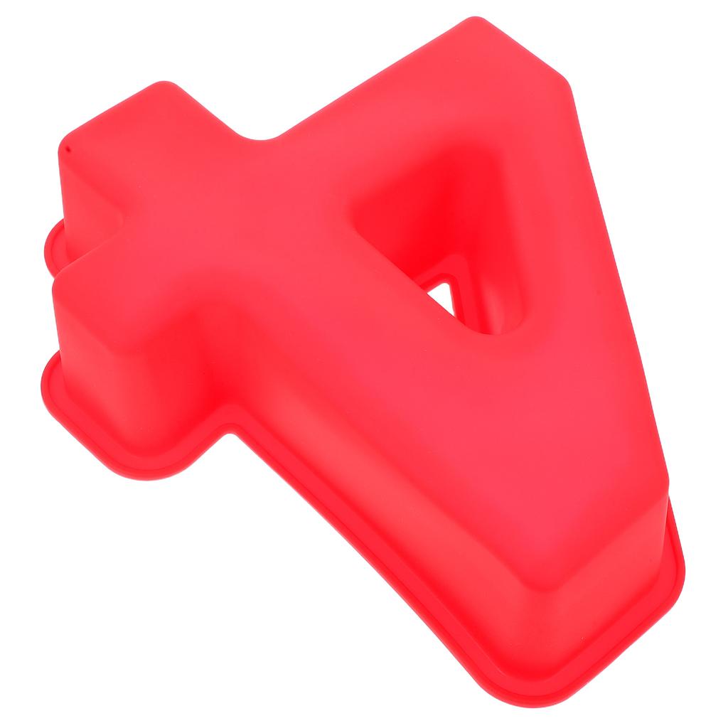 10 Inch Large Silicone Baking Mold 3D Number Cake Pan for Anniversary Birthday Party Easy Release Even Heat Distribution