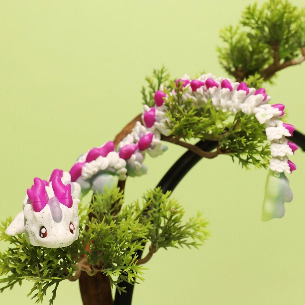 Home Office Drachenmodell Spielzeug Bewegliche Gelenke Drachen Actionfigur 3D-gedruckter Drache Schreibtischornament