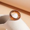 Korean Style Candy Color Finger Buckle Dopamine Geometric Forefinger Ring Solid Resin Ring  Gift
