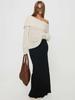 Yuehe 2026 Trendy European & American One-Shoulder Loose Knit Women's Sweater