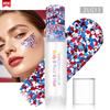 Stick Glitter Corpo, Pittura Facciale, Gel Paillettes, Trucco Sirena, Carnevale Festival Musicale, Capelli, Ombretto, Trucco.