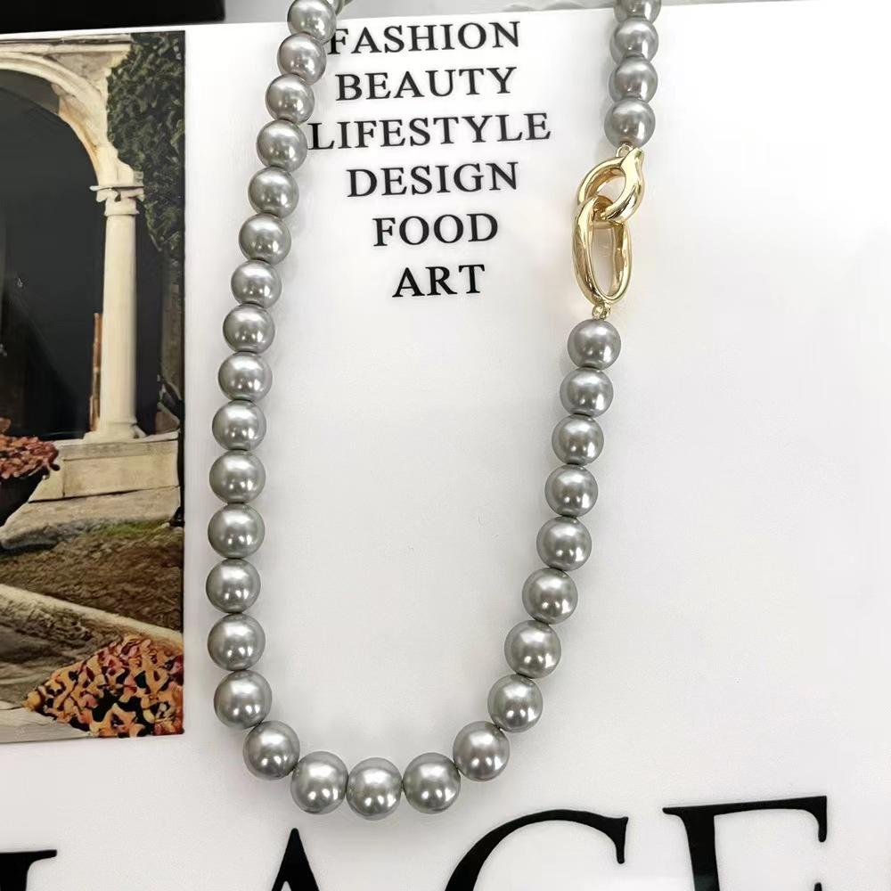 Antique Collarbone Chain, Pearl Necklace, Neck Chain, Summer Niche Versatile Personality Design Items