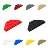 50Pcs 2419 3x6 Wedge Plate Building Blocks 3x6 Cut Corners 43127 Bricks Particle Puzzle Assemble Toys Children Birthday Gift