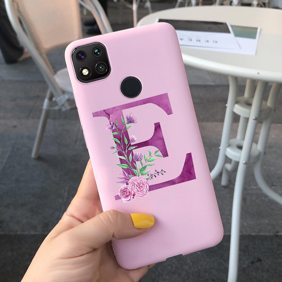 Luxury Letters Case For Xiaomi Redmi 9C 9 C NFC Case Shockproof Bumper Soft Phone Case For Redmi 9 9c 9a Redmi9A 9C 9 Back Cover