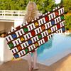 Carpet M&M Candy Snacks Microfiber Beach Towel Absorbent Quick dry Soft Yoga Swimming Resort Mountain Climbing Towel