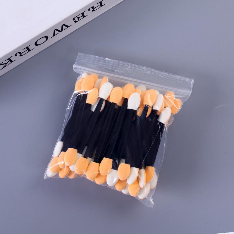 50Pcs Double-Ended Latex Sponge Eyeshadow Applicator, 7.5cm Makeup Tool for Nail Art Blending, Must-Have Beauty Essential