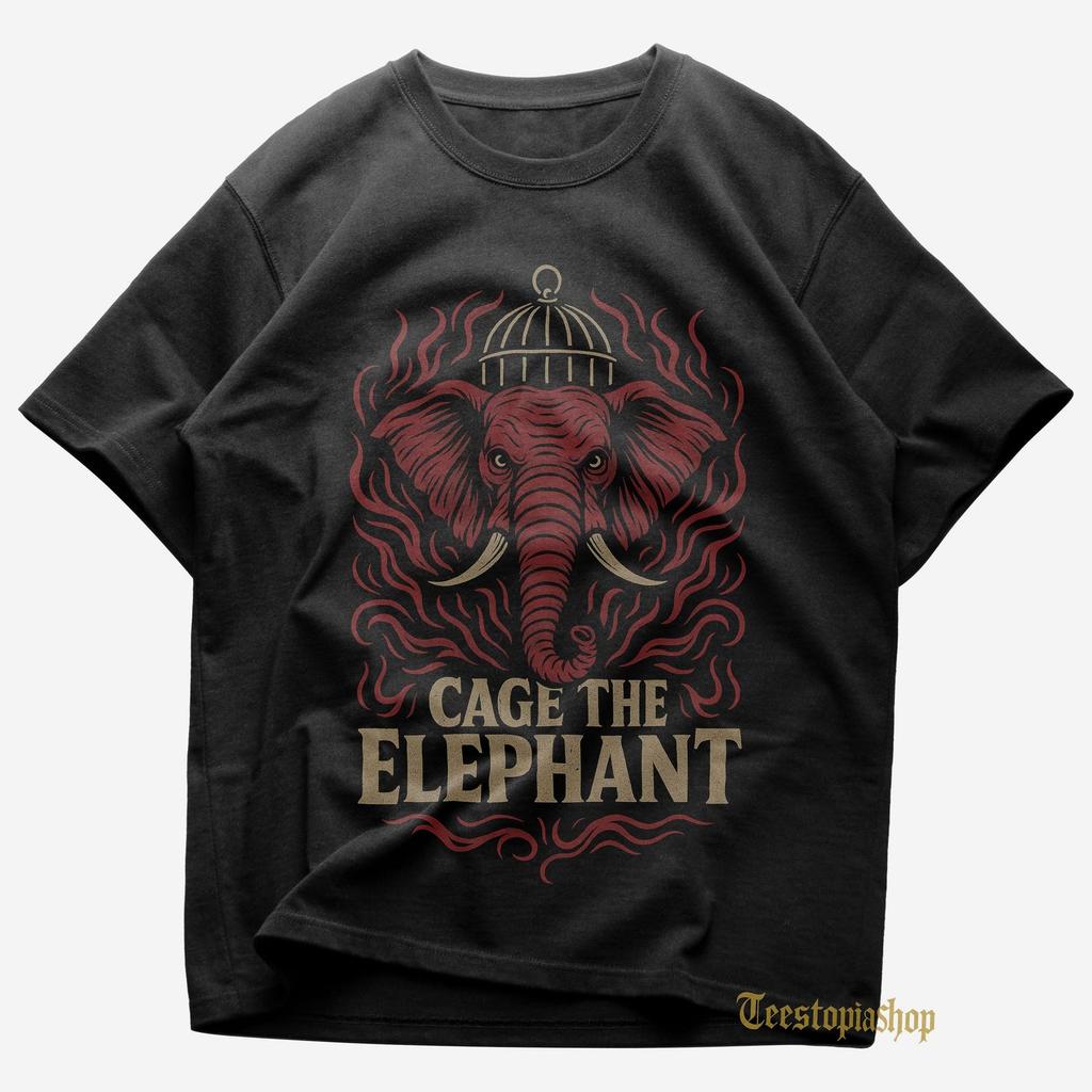 Cage The Elephant T Shirt - Cigarette Daydreams - Trouble - Cage The Elephant Merch - Unisex Rock Tee - Premium Music Apparel