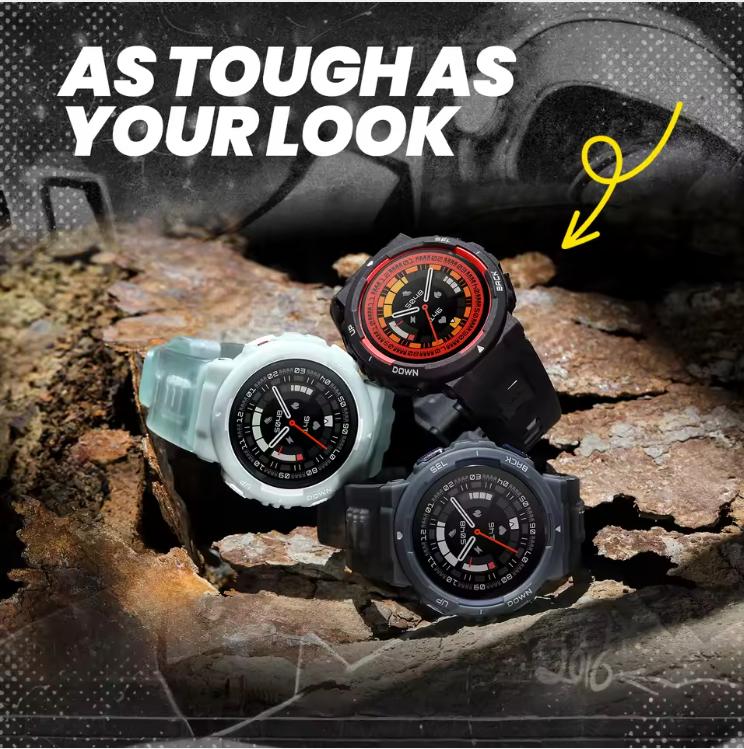 2025  Euro Original Amazfit Active Edge 46mm Bold Dual-Tone Swagger Smartwatch 130+ Sports Modes Smart Watch For Android IOS Phone