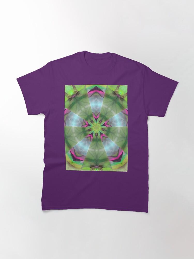 Pentangle Pastel Shades Multicolored Kaleidoscope Pentangle Pattern 4 Classic T-Shirt