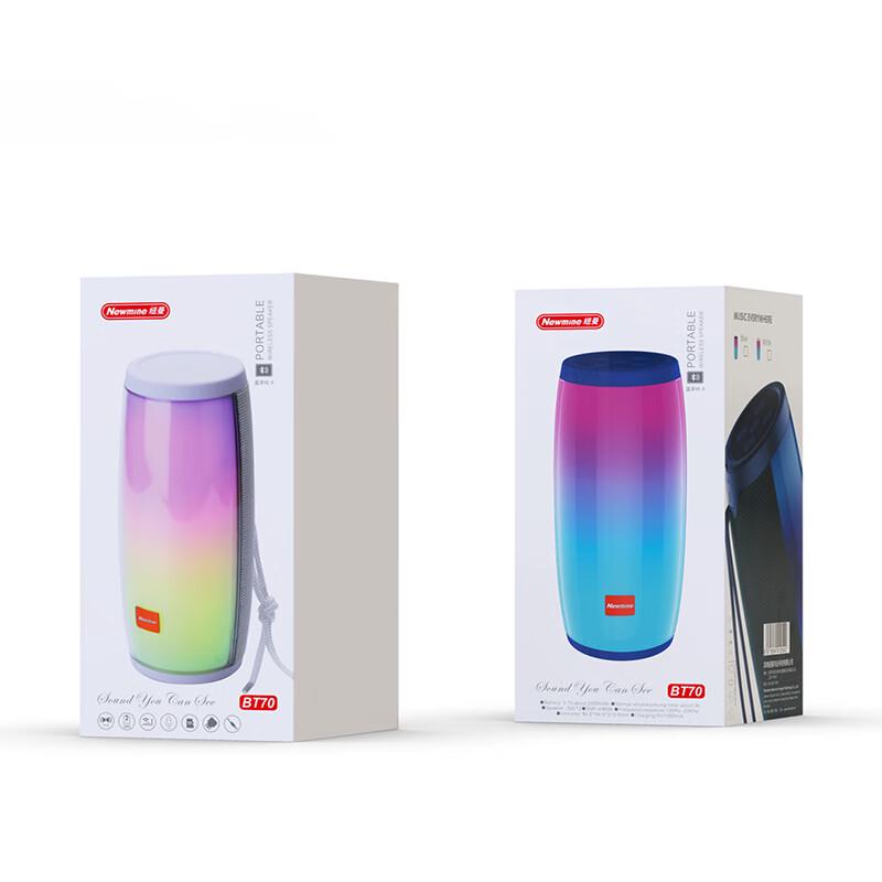 Newman BT70 Portable Bluetooth Speaker with Flashing Lights